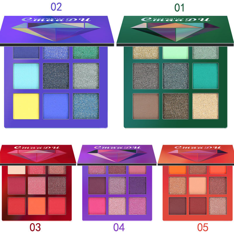 CmaaDu - 9 Colors Eye Shadow Palette (see all 5 color palettes)
