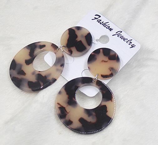 Leopard Acrylic Drop Earrings (7 options)
