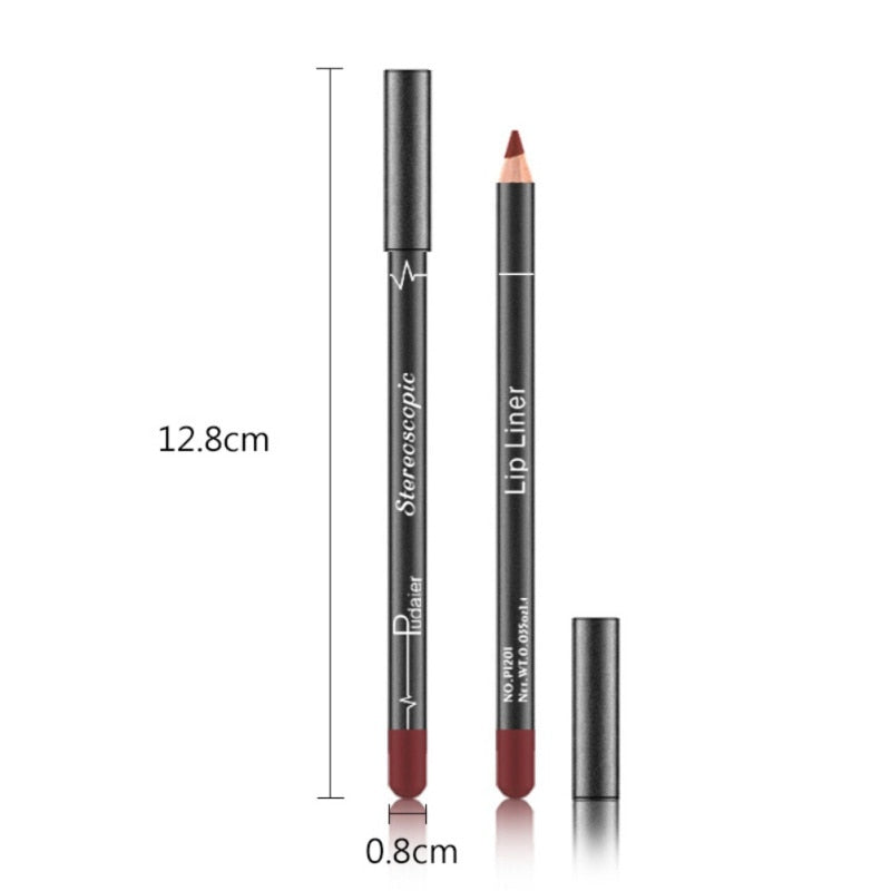 Lip Liner Pencil Set - 12 colors