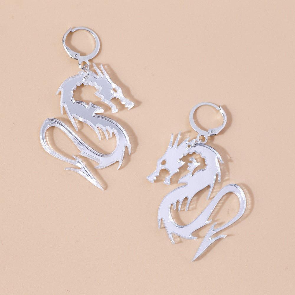 Chinese Dragon Earrings (Three Colors)