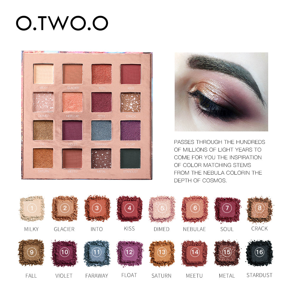 O.TWO.O 16 Color Eye Shadow Palette
