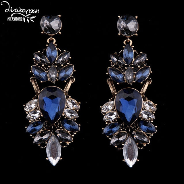 Rhinestone Crystal Drop Earrings