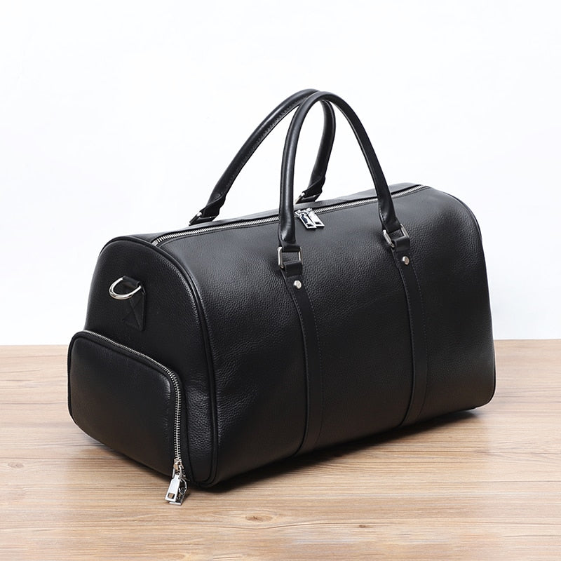 Leather Travel Tote Bag