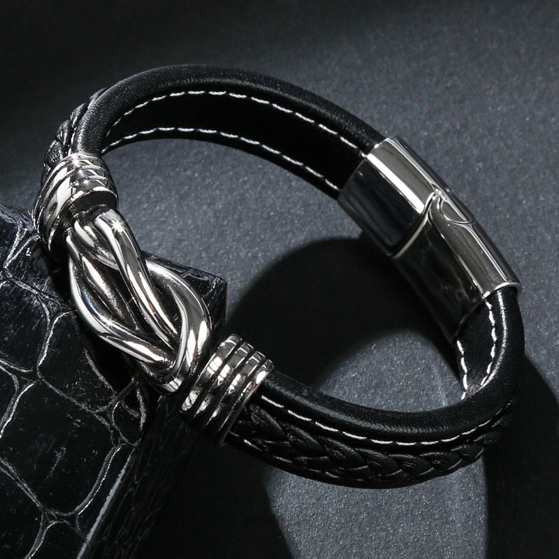 Square Knot Infinity Bracelet