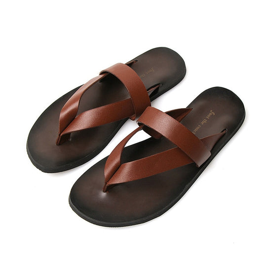 Leather Flip Flop Sandals